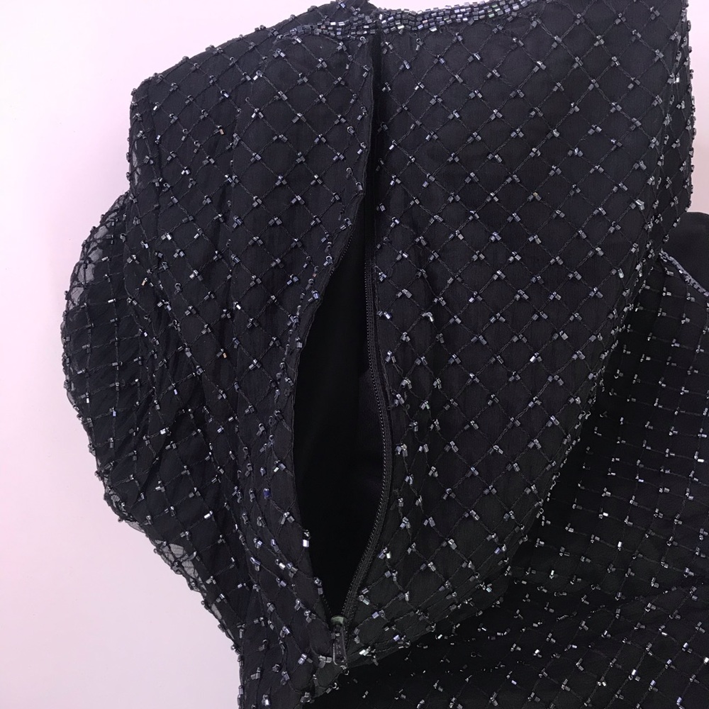 Vintage Black Stenay 100% Silk Blouse - Picture 3 of 8